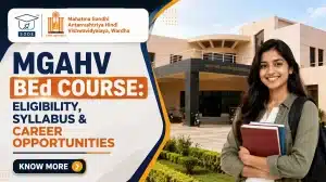 MGAHV BEd Course 2026 Eligibility Fees Syllabus Admission